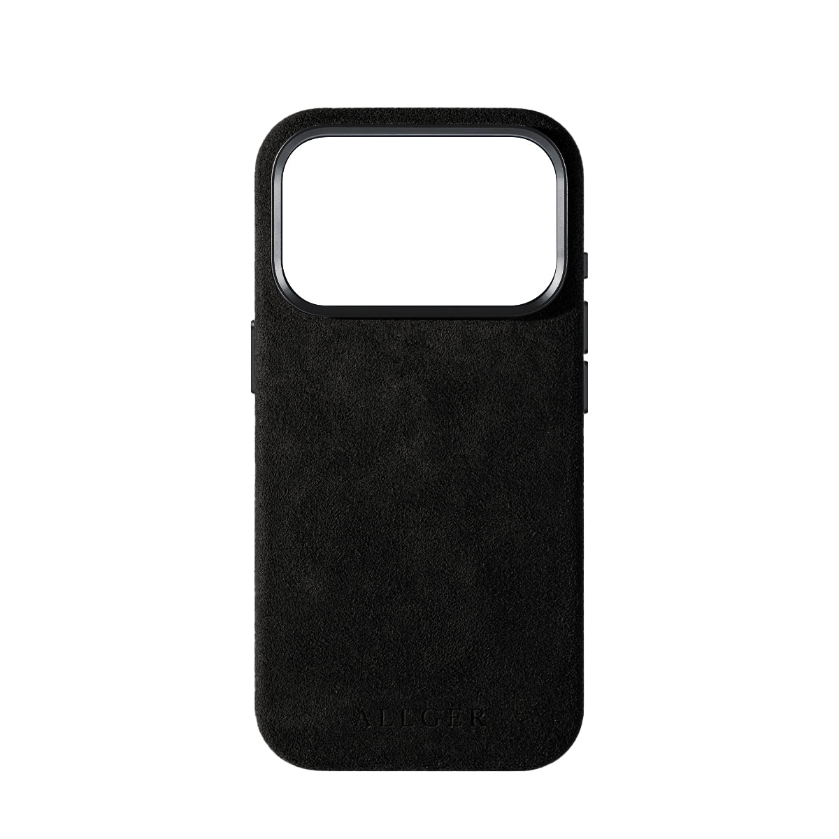 Allgèr Alcantara Handyhülle iPhone 18 Pro Schwarz — die Hülle einzeln
