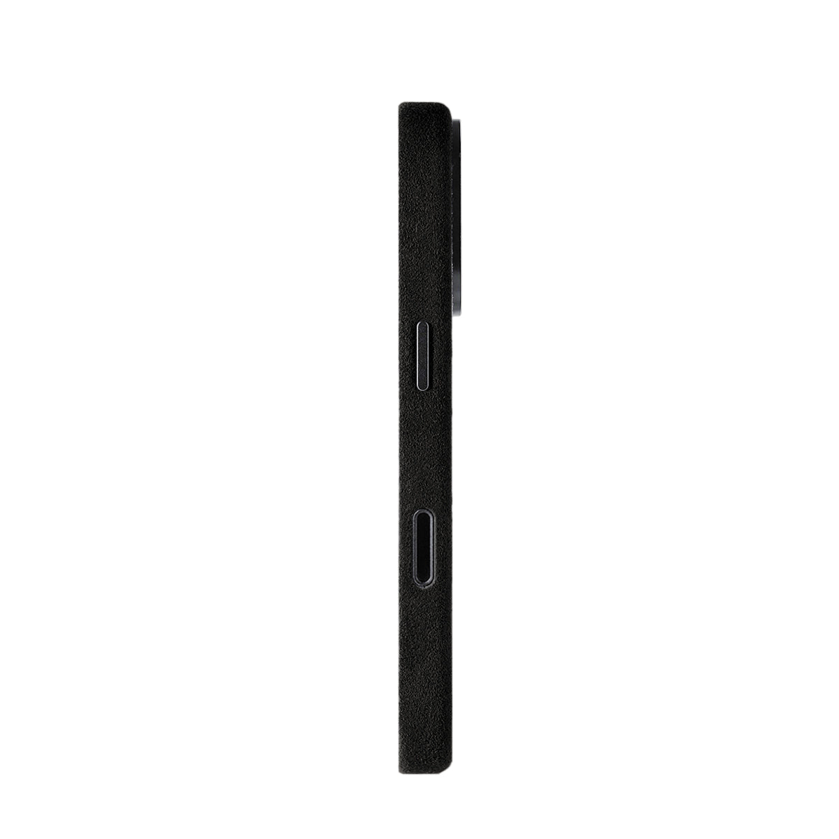 Allgèr Alcantara Handyhülle iPhone 18 Pro Schwarz — die andere Seite